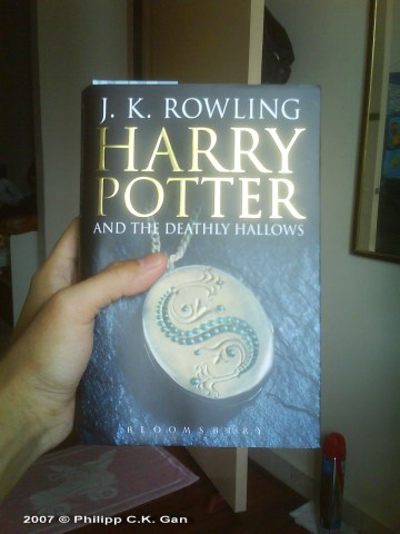 My ppprrreeeccciiiooouuussss copy of the final book in the Harry Potter saga.